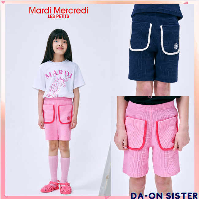 [ Mardi MERCREDI LES PETITS ] KIDS WAFFLE BERMUDA SHORTS 4 สี เกาหลีแท้ 100%