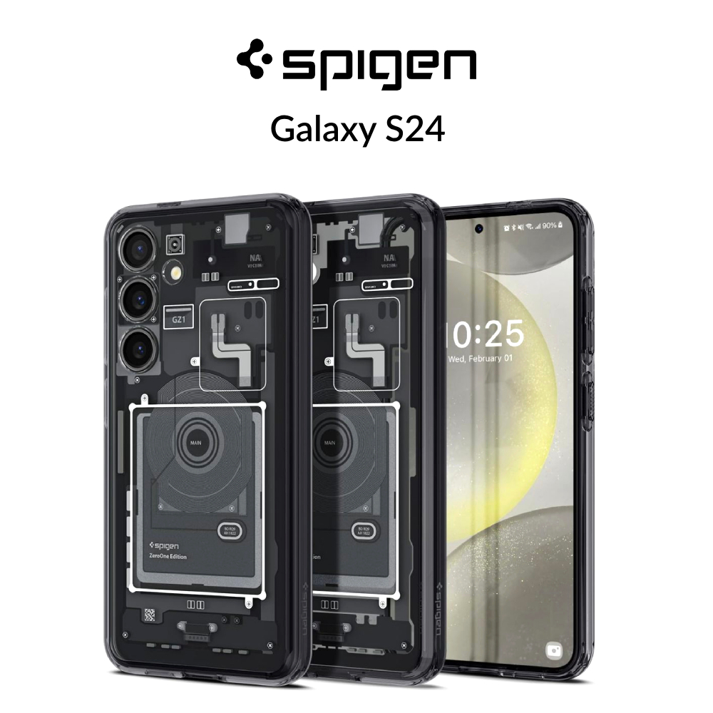 เคส Spigen Galaxy S24 6.2" Ultra Hybrid Zero One Drop Protection Camera Guard Premium Samsung Cover