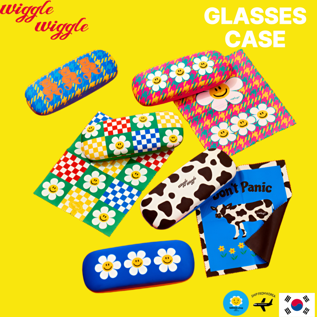 [Wiggle Wiggle] glasses case กล่องใส่แว่นตาและแว่นกันแดด ขนาด 16x6x4.2 cm เคสแข็งไมโครไฟเบอร์ ใช้ได้ทุกเพศ