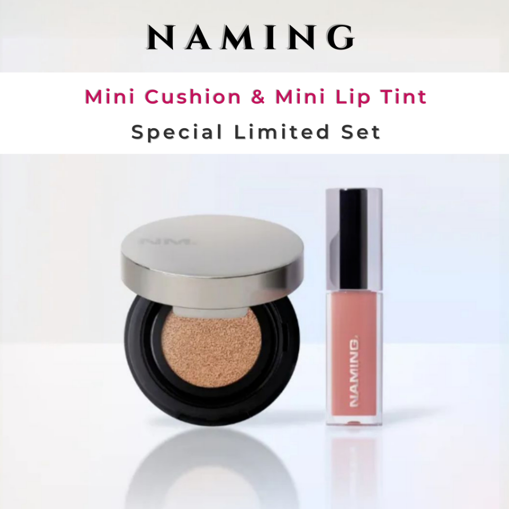 [NAMING] Mini Set – Layered Fit Cushion + Blurry Heart Lip Tint (5 สี)
