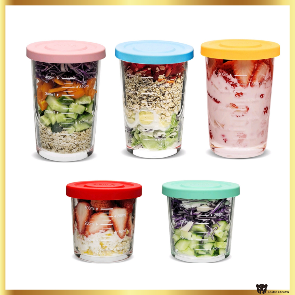 Mir Shake Jar แก้วสุญญากาศคอนเทนเนอร์ที่มีเครื่องหมายความจุ 400ml 550ml