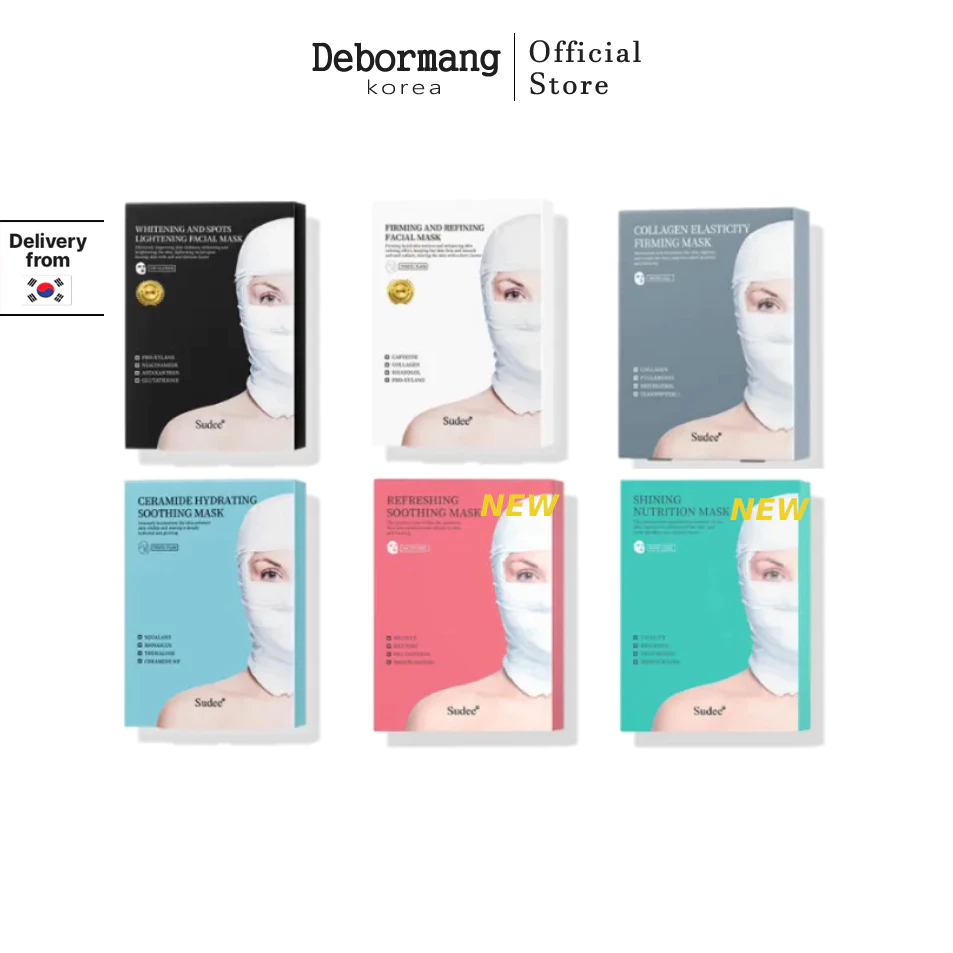 Sudee New Mask 1 ชิ้น - Black / Grey / Blue / Red /Green / White Bandage Mask
