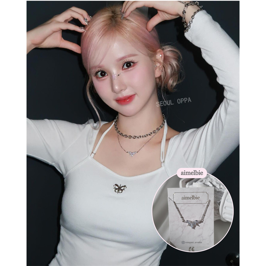 Korea [ aimelbie ] สร้อยคอคริสตัลสวรรค์ / VIVIZ Eunha pick แท้ 100%
