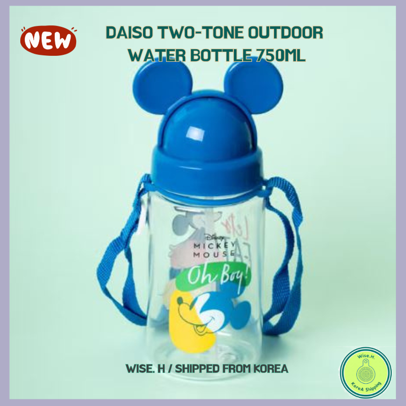 [KOREA] Daiso Disney Mickey & Minnie Straw Water Bottle 350ml