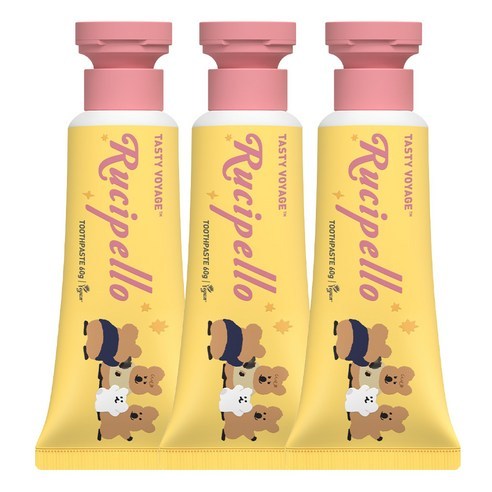 Rucipello Ooh La La Low-Fluoride Kids Toothpaste 60g แพ็ค 3 ชิ้น