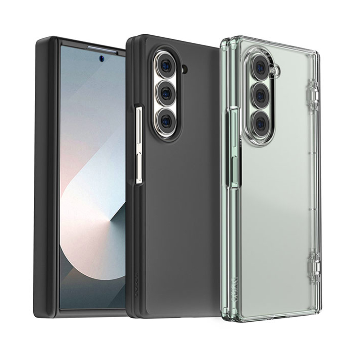 K-max / ฝาครอบป้องกันบานพับ เคสแข็ง สําหรับ galaxy z fold 6 zfold6 fold6 black clear