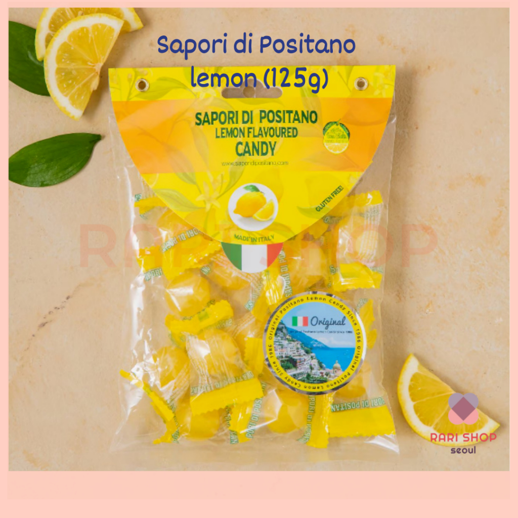 [SAPORI Di POSITANO] ลูกอมรสมะนาว 125g ลูกอมฮาลาล ลูกอมป่วยยามเช้า