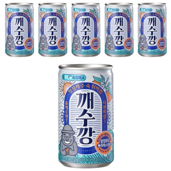 [GangNam Unnie] Ggaesuggang Hangover Cure Drink อาหารเครื่องดื่มที่ขายดีที่สุดเกาหลี 160ml x 6 ชิ้น 