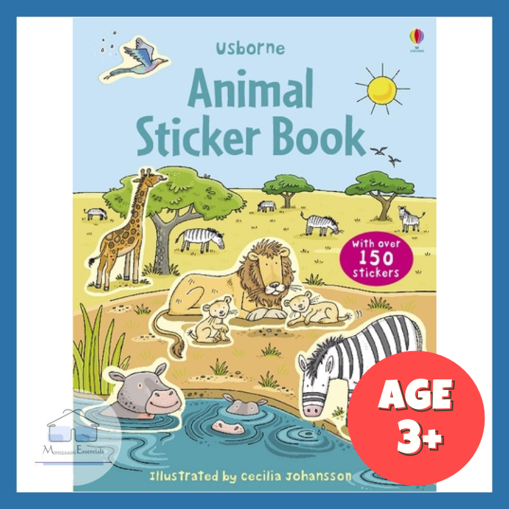 (สัตว์) Usborne Sticker Book หนังสือสติ๊กเกอร์เด็ก กิจกรรมเด็ก การศึกษาปฐมวัย