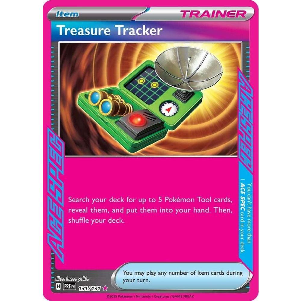 Pokemon TCG Card Treasure Tracker SV Prismatic Evolutions 1131/131 Ace Spec