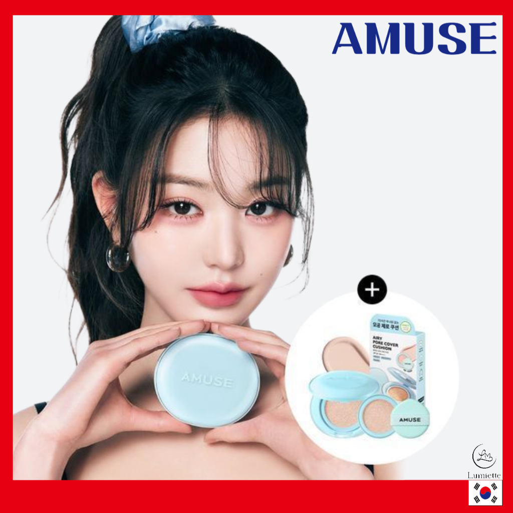 AMUSE Airy Pore Cover Cushion Set + Airy Spot CONCEALER Palette/Airy Spot CONCEALER Palette (3 สี)