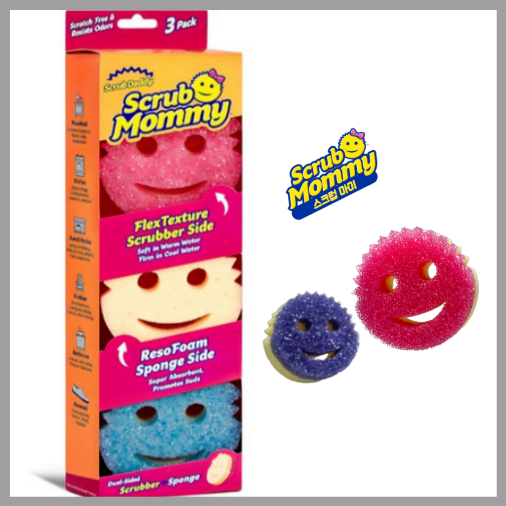 [Scrub Daddy] Scrub Mommy ฟองน้ําสองหน้า 3 ชิ้น