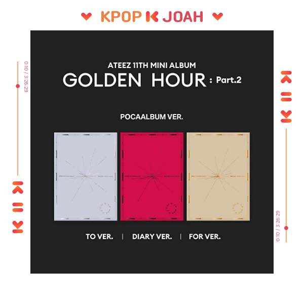 (POCCALBUM ver.) ATEEZ [GOLDEN HOUR : PART.2] 11th Mini Album (15th Nov.2024)