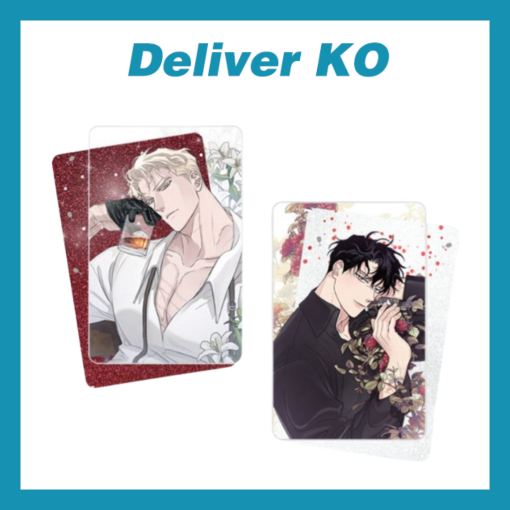[สินค้าอย่างเป็นทางการ] <Rose And Champagne> Lezhin Bomtoon toonique Water Glitter / Photocard