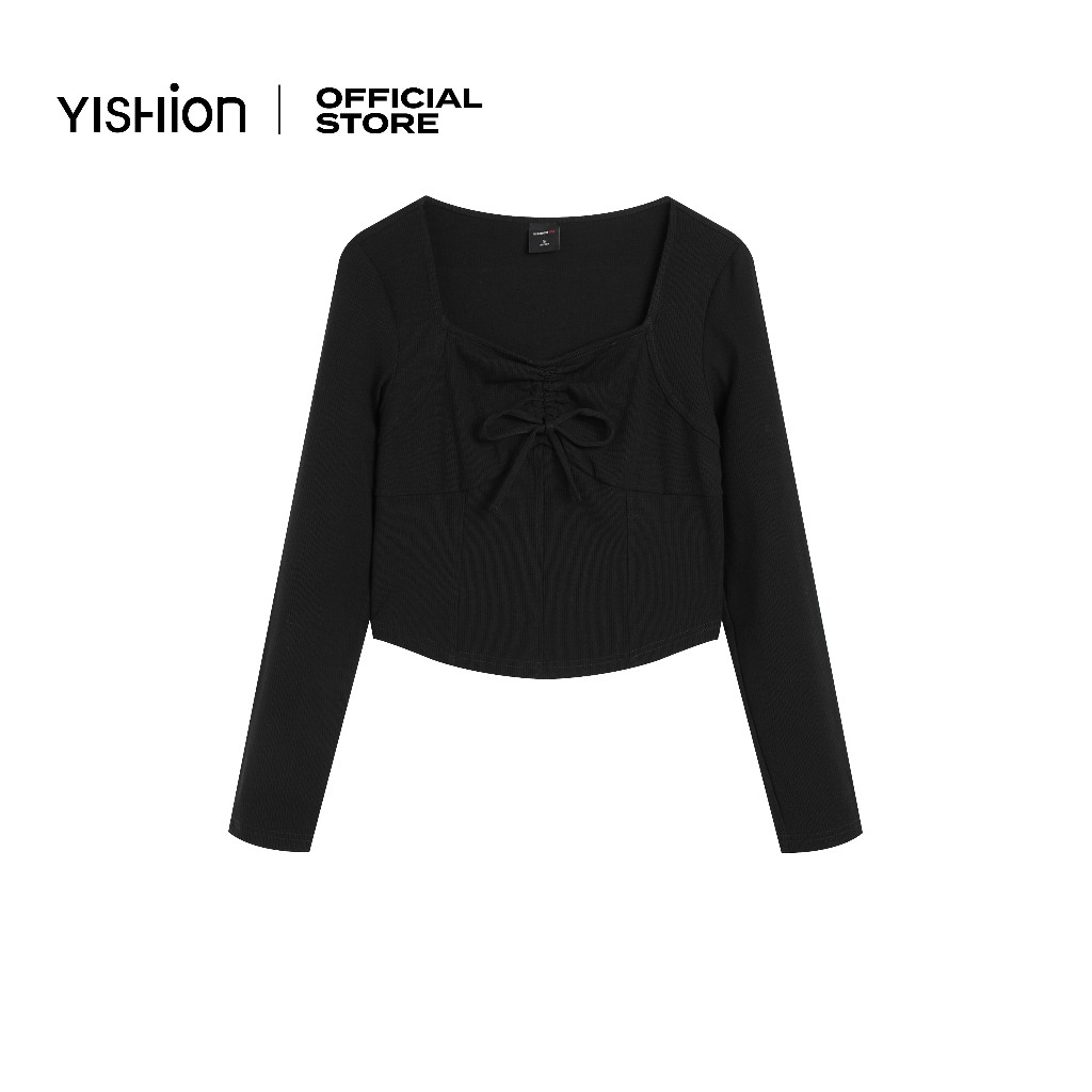 YISHION เสื้อผูกริบบิ้นสําหรับผู้หญิง 1011