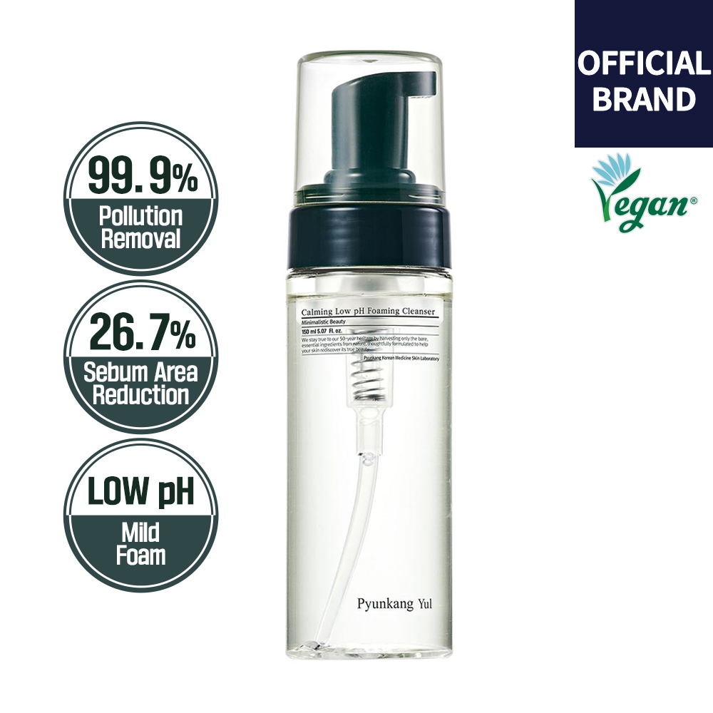 [Pyunkang Yul] CalmingLow pH Foaming Cleanser 150ml พยุนกัง ยูล คาล์มมิ่ง โลว์ พีเอช โฟมมิ่ง คลีนเซอร์ 150มล.