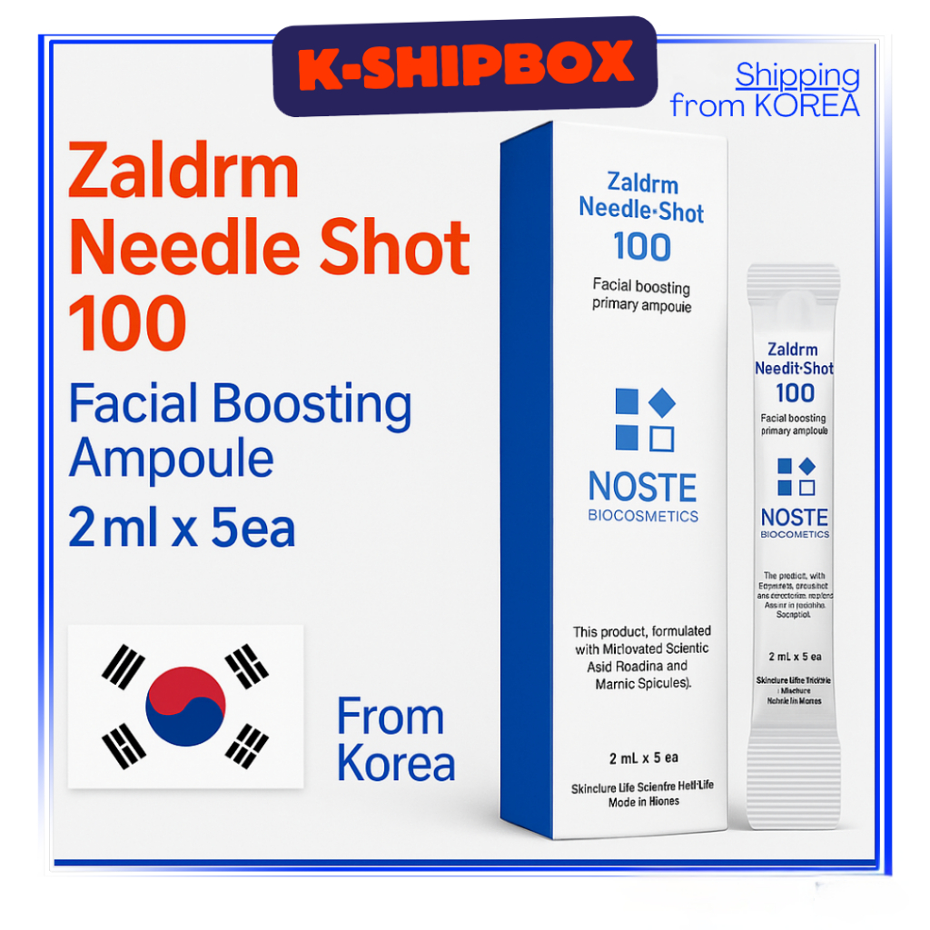 [NOTE] Zaldrm Needle Shot 100 Facial Boosting Ampoule 2ml x 5ea | ต่อต้านริ้วรอยดูแลริ้วรอยพรีเมี่ยม