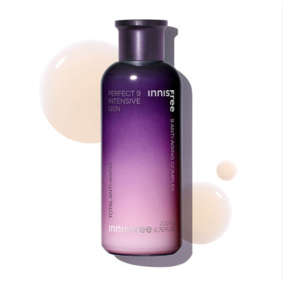 [Innisfree] Perfect 9 Intensive Skin 200ml โทนเนอร์บำรุงผิว เพื่อผิวกระชับและชุ่มชื้น