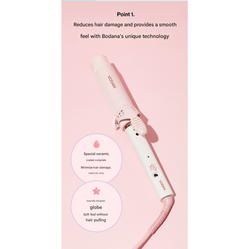 VODANA Glamwave Curling Iron 36mm