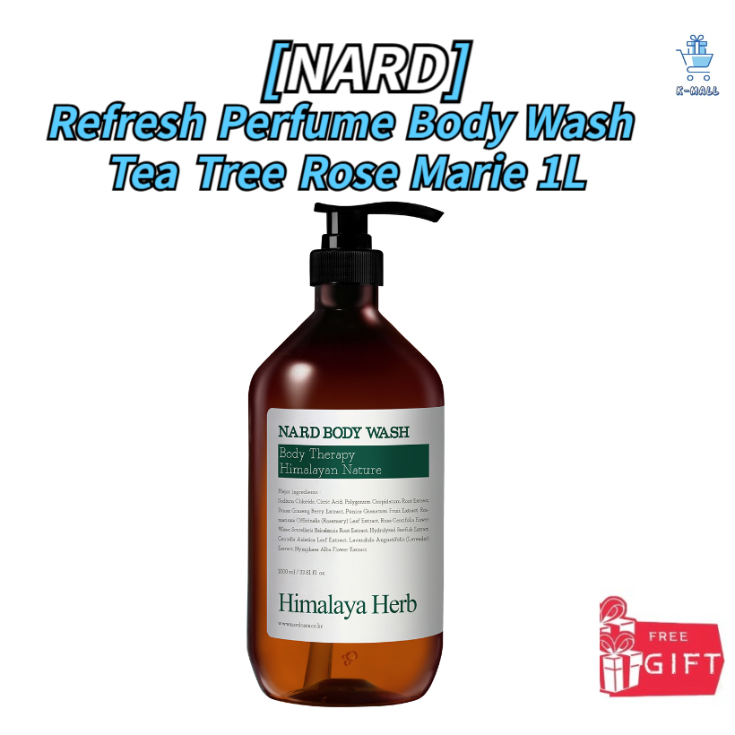 [NARD]Refresh Purfume Body Wash Tea Tree Rose Mari, 1 ลิตร