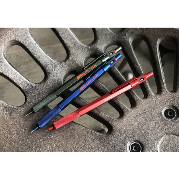 [Rotring] Rotring 600 Mechanical Pencil 0.5mm Metal Body / 3Type - น้ําเงิน เขียว แดง