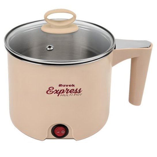 [RUVEK] Express Dual-Layer Multi Pot – Mocha Beige (1.5L)