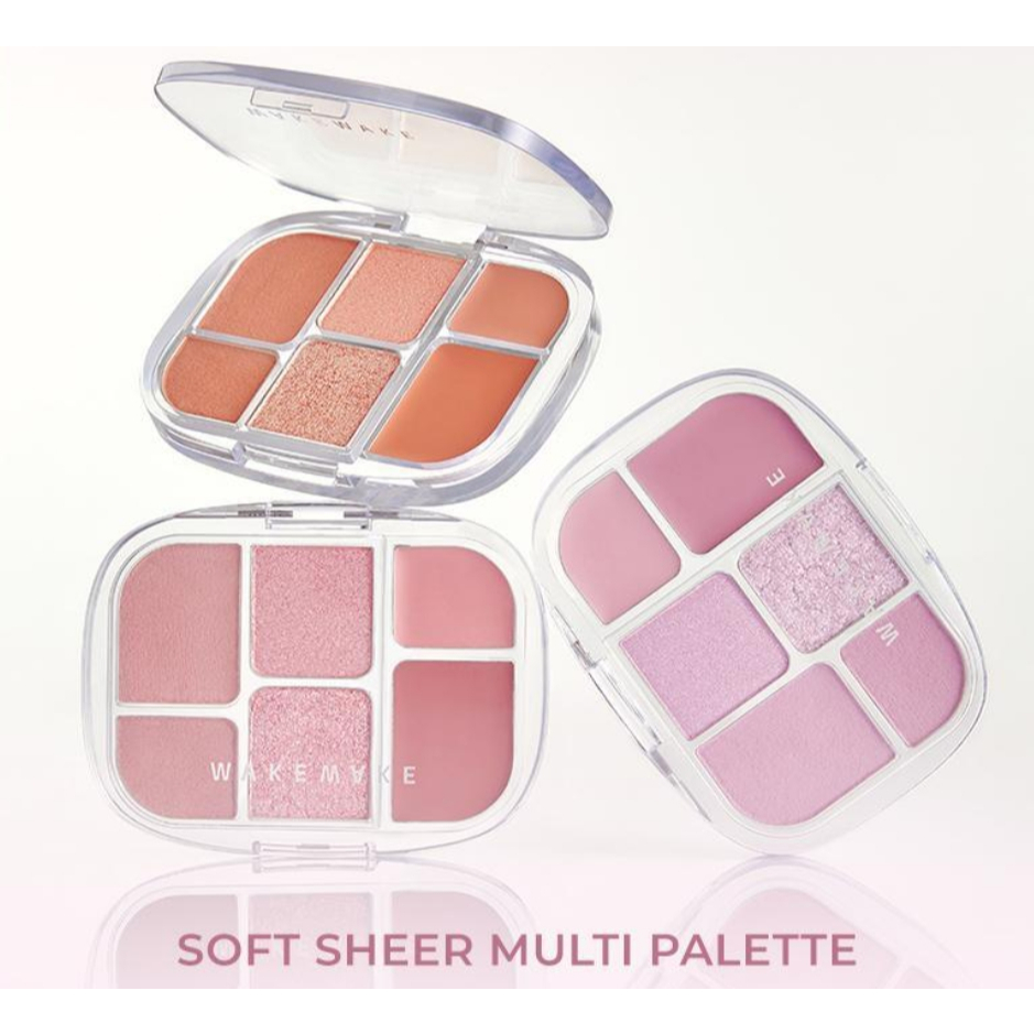 ❤️[WAKEMAKE]❤️ซอฟท์เชียร์ มัลติ พาเลท 3 สี