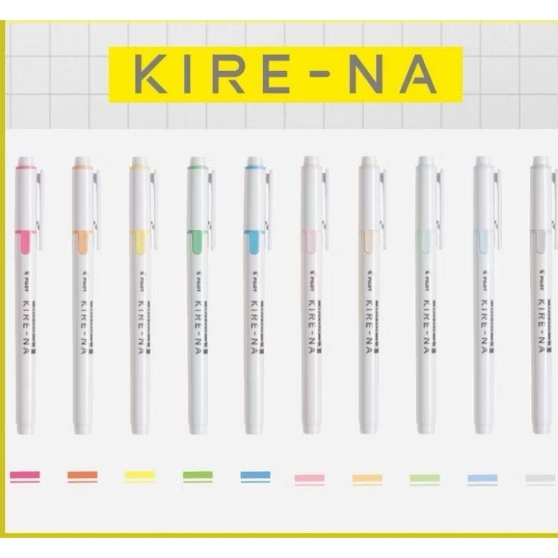 PILOT Kire-Na Dual Tip Highlighter/Twin Higlighter