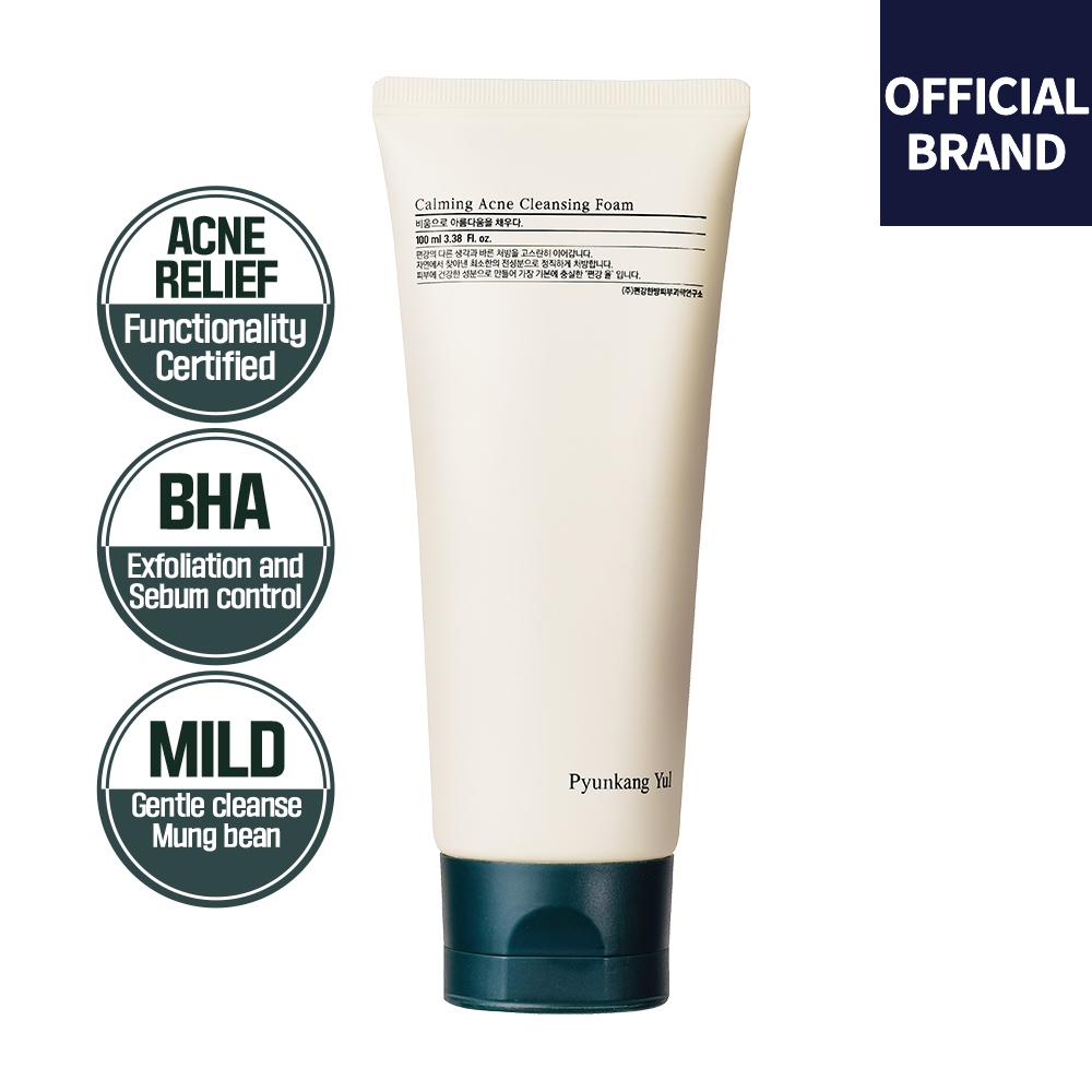 [Pyunkang Yul] Calming Acne Cleansing Foam 100ml พยุนกัง ยูล คาล์มมิ่ง แอคเน่ คลีนซิ่ง โฟม 100มล.