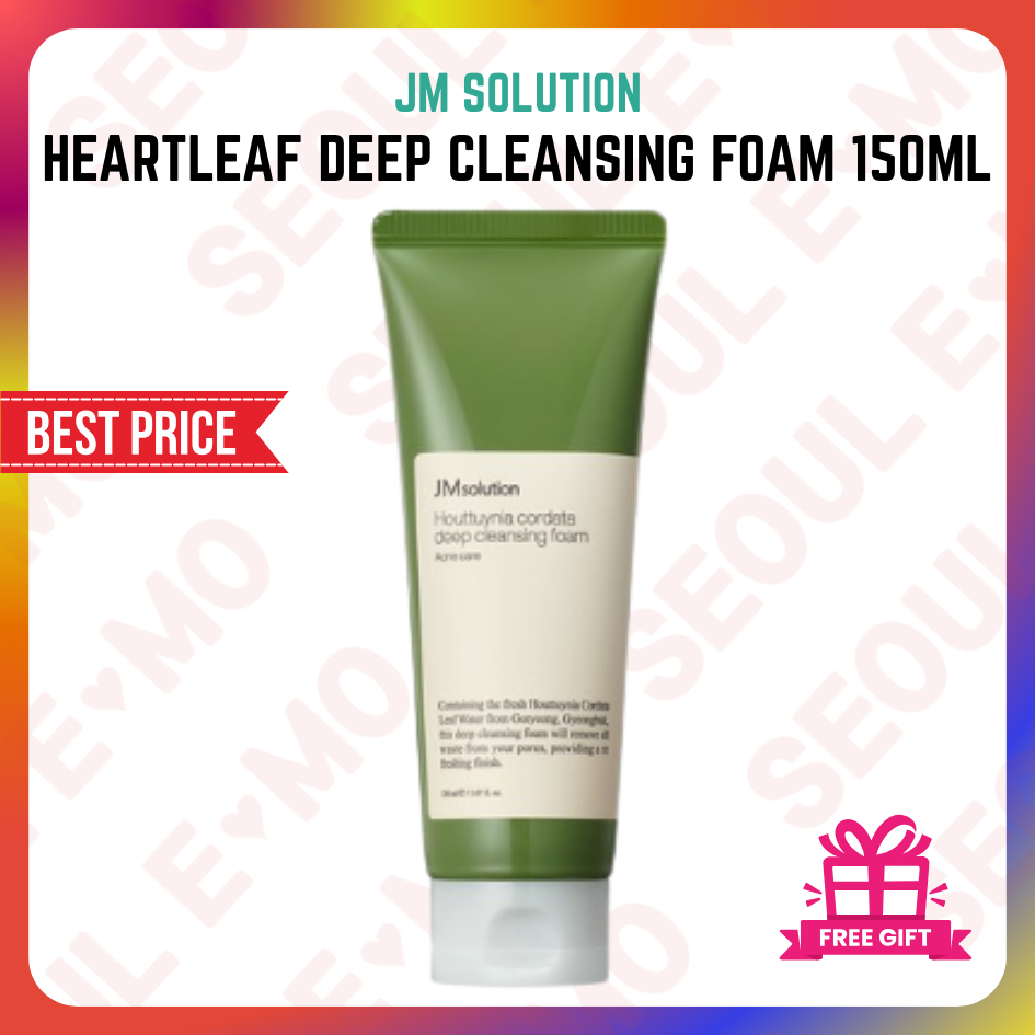 *ดีที่สุด* Jmsolution Heartleaf Deep Cleansing Foam 150ml
