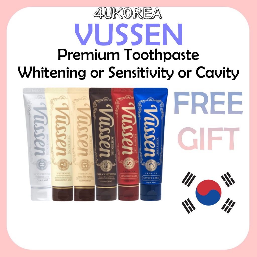 VUSSEN Premium Toothpaste Whitening or Sensitivity or Cavity 80-120g