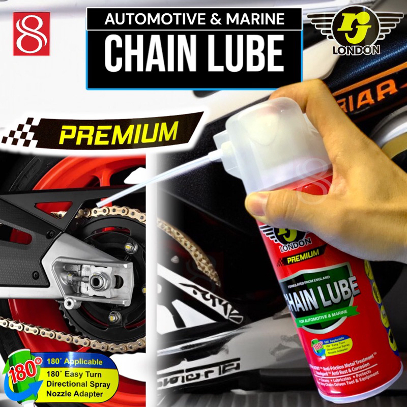 ( SG SELLER ) RJ London Premium Chain Lube , ยานยนต์ & Marine Chain Lube สําหรับเครื่องมือขับเคลื่อน