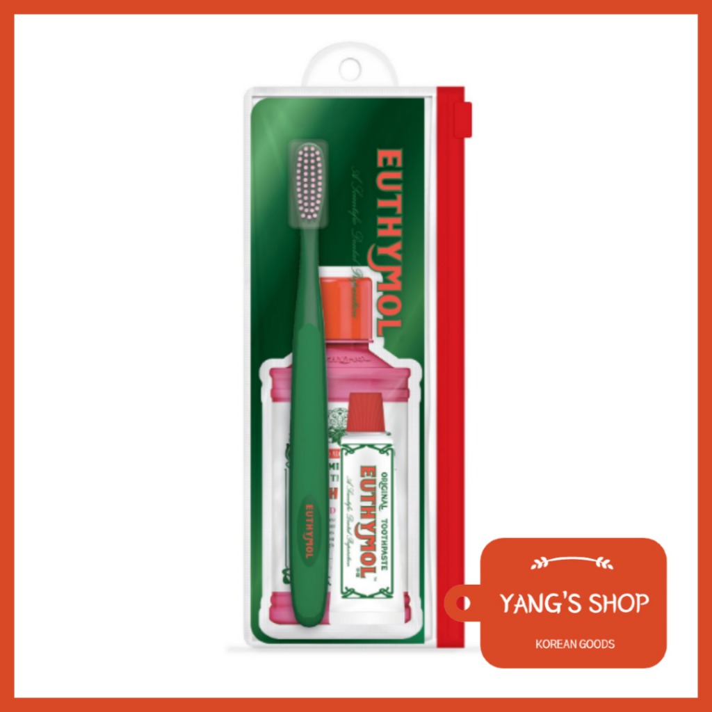[EUTHYMOL] Set / Kit (แปรงสีฟัน + ที่แปะฟัน 20g + Gargle 15ml)