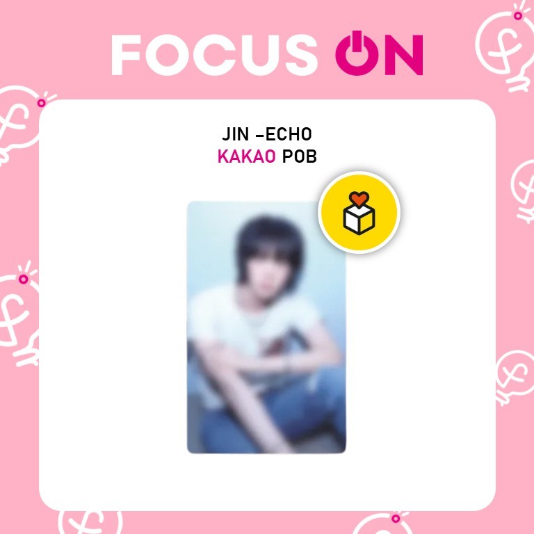 BTS JIN POB KAKAO ECHO PHOTOCARD