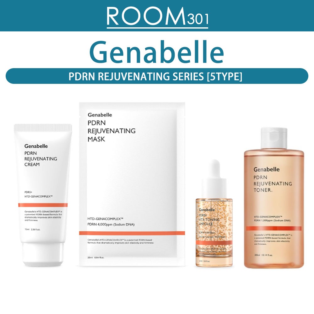 [Genabelle] Pdrn REJUVENATING SERIES [5TYPE] โทนเนอร์ / หลอด / ครีม / กันแดด / แผ่นมาส์ก