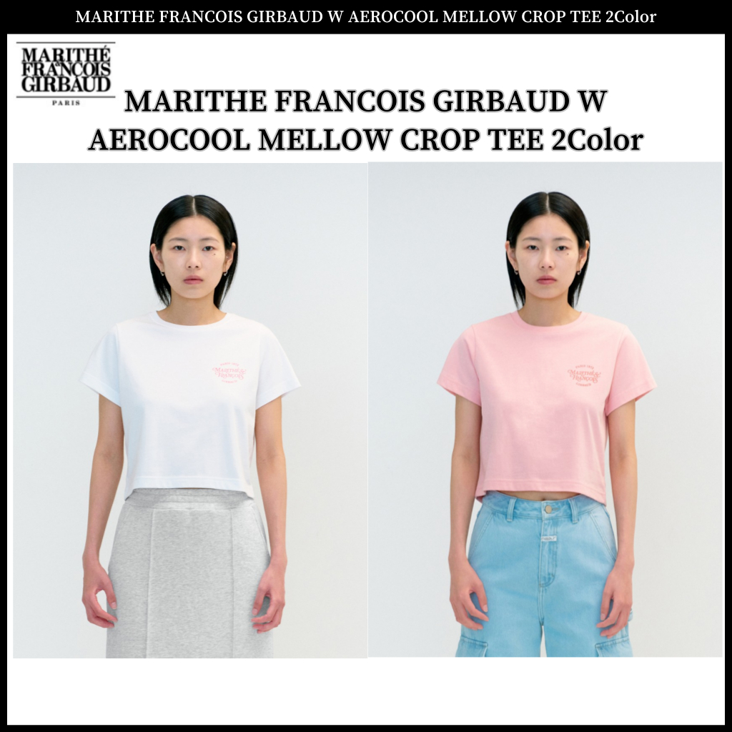 Marithe FRANCOIS GIRBAUD W AEROCOOL MELLOW CROP TEE 2 สี