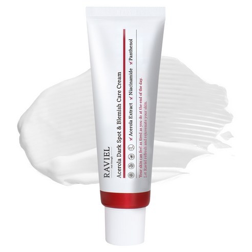 RAVIEL Acerola Dark Spot & Blemish Care Cream 50ml / 80ml – Brightening, Spot & Freckle Treatment