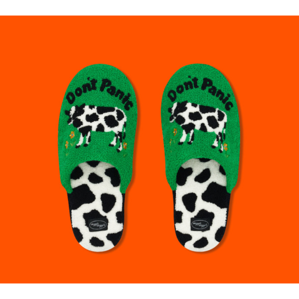 [Wiggle Wiggle] TERRY HOME SLIPPER - อย่าแพนิกเขียว