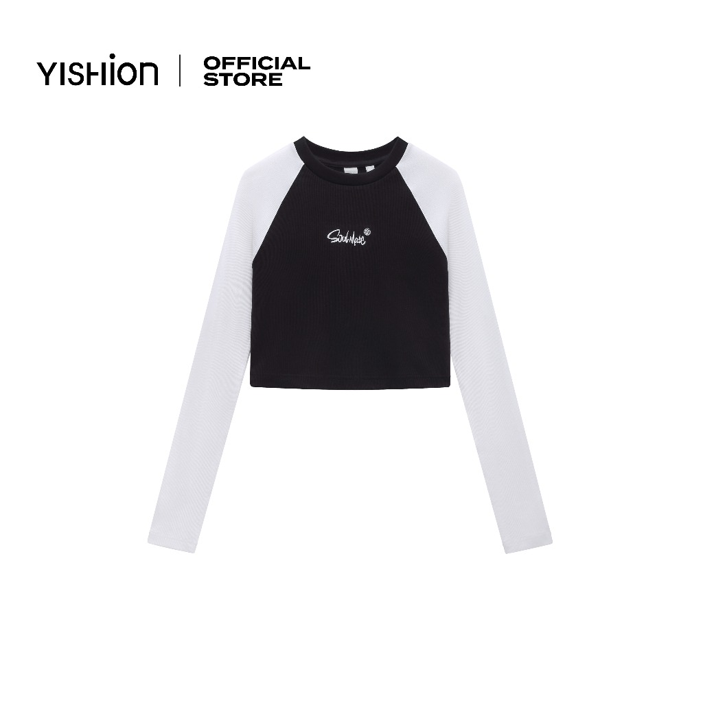 YISHION Soul Mate Raglan Crop สําหรับผู้หญิง 1018
