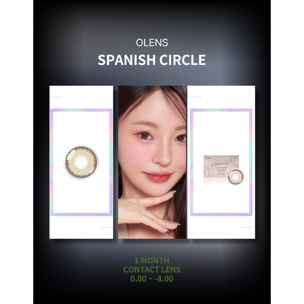 [OLEN] คอนแทคเลนส์ 1 เดือน <SPANISH CIRCLE> (สีน้ําตาล)(2P)(13.3mm)