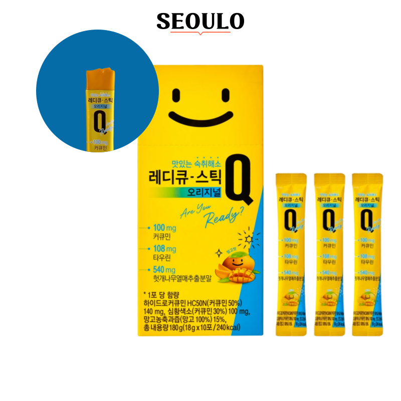 Ready Q Hangover Relief Jelly Stick 18g x 10Sticks สดชื่น Anti Hangover