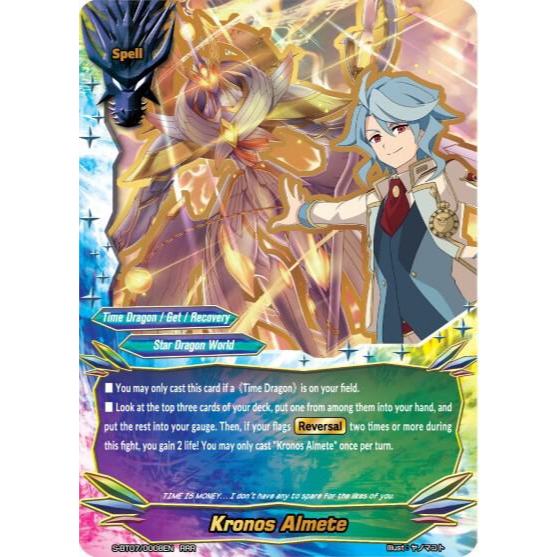 English Future Buddyfight Kronos Almete - ไม้บรรทัดเวลาที่สมบูรณ์แบบ S-BT07/0008EN RRR FOIL