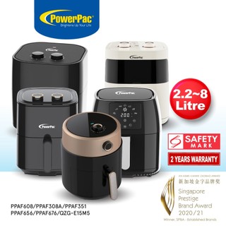 PowerPac Air Fryer, Digital Air Fryer 4.0L/4.5L/5.5L/8.0L-PPAF608/PPAF308A/PPAF351/PPAF656/PPAF676/QZG-E15M5/PPAF345