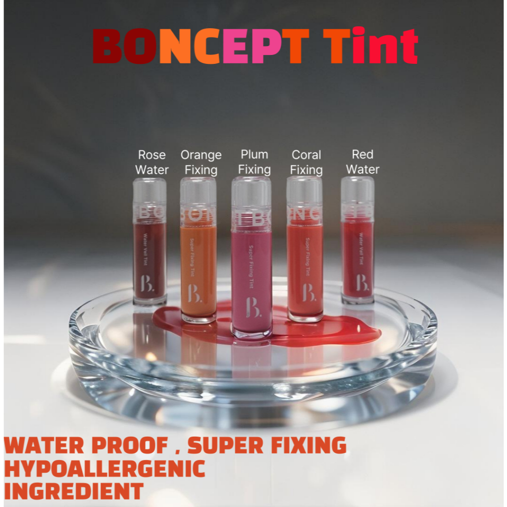 Boncept Tint | Water Veil Tint | Fixing Tint | น้ํา Proof | ห้าสี