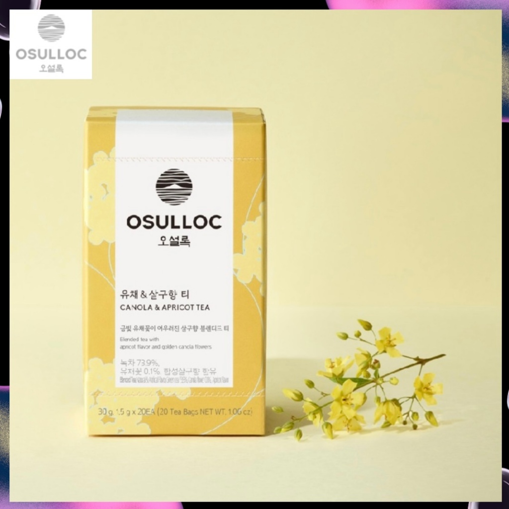 Osuloc ถุงชารสคาโนลาและแอปริคอท 20ea 1Box