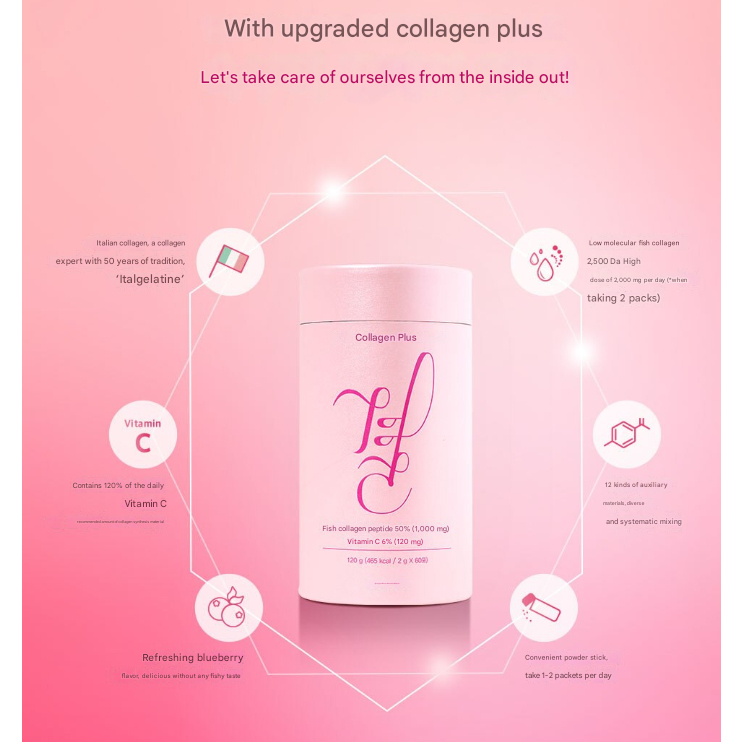 LEMONA Gyeol FISH Collagen and Vitamin C Powder คอลลาเจนและผงวิตามินซี  2g * 60 packets / K-FOOD ราคา ถูกที่สุด ดีลบีเคเค แกลเลอรีภาพที่ 5