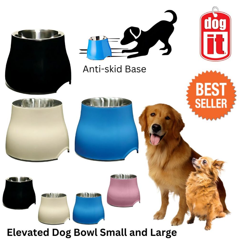 Dogit Elevated Dog Dish S & L