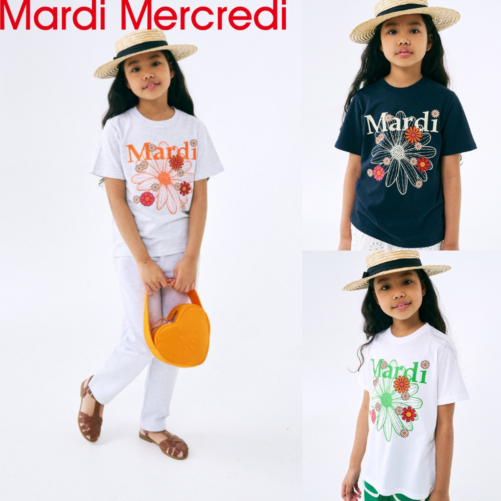 [MARDI Mercredi] KIDS TSHIRT FLOWERMARDI BLOSSOM_5color / สินค้า KR แท้ 100% / จัดส่งรวดเร็วจาก KR! / ใช้บัตรกํานัลร้านค้า!