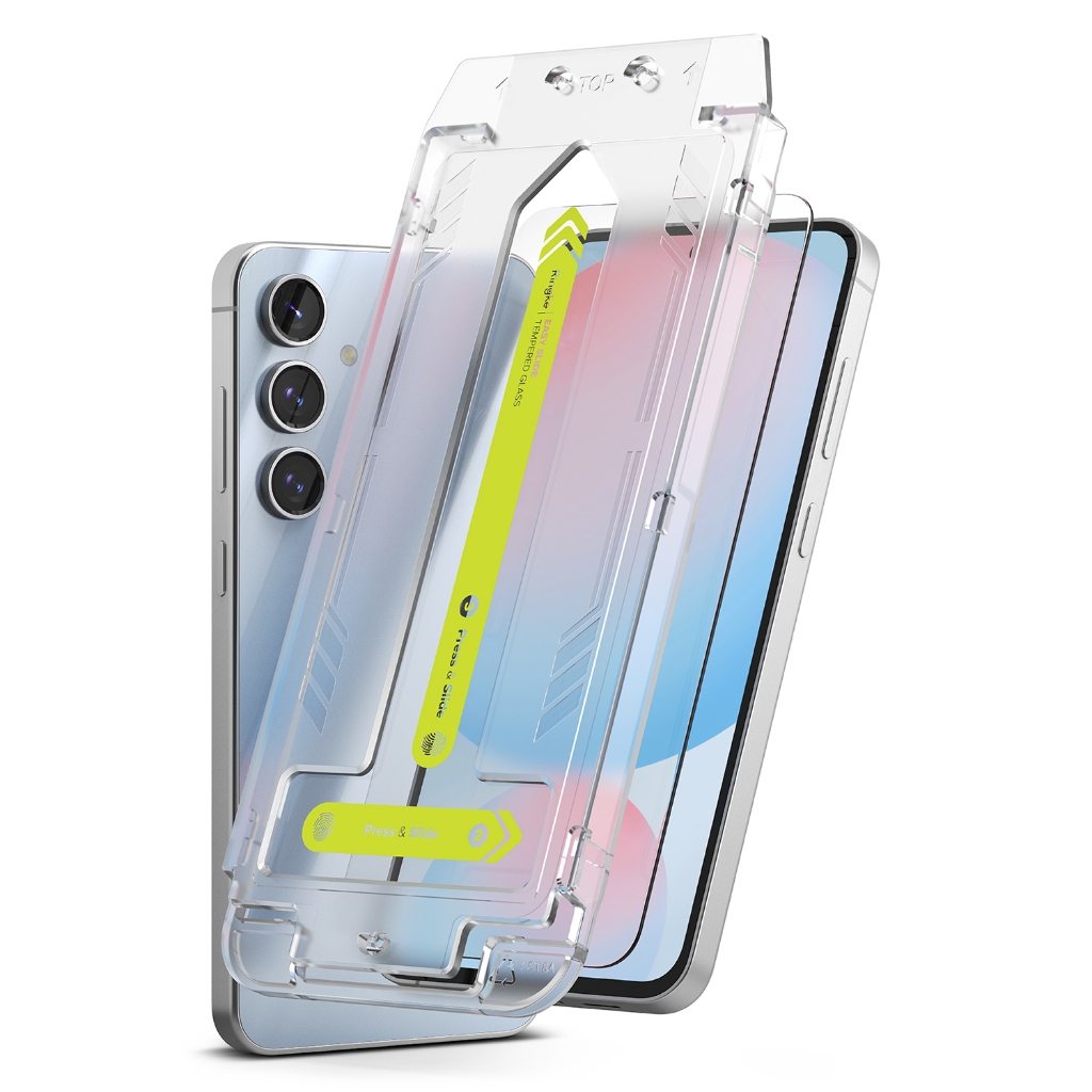 Ringke Easy Slide Glass สําหรับ Galaxy S24 FE กระจกนิรภัยกันรอยหน้าจอ