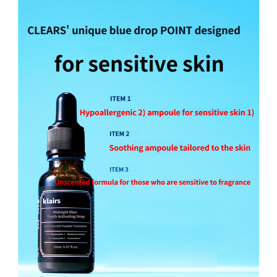 Dear Klairs EGF Blue Youth Activating Drop 20ml 50ml